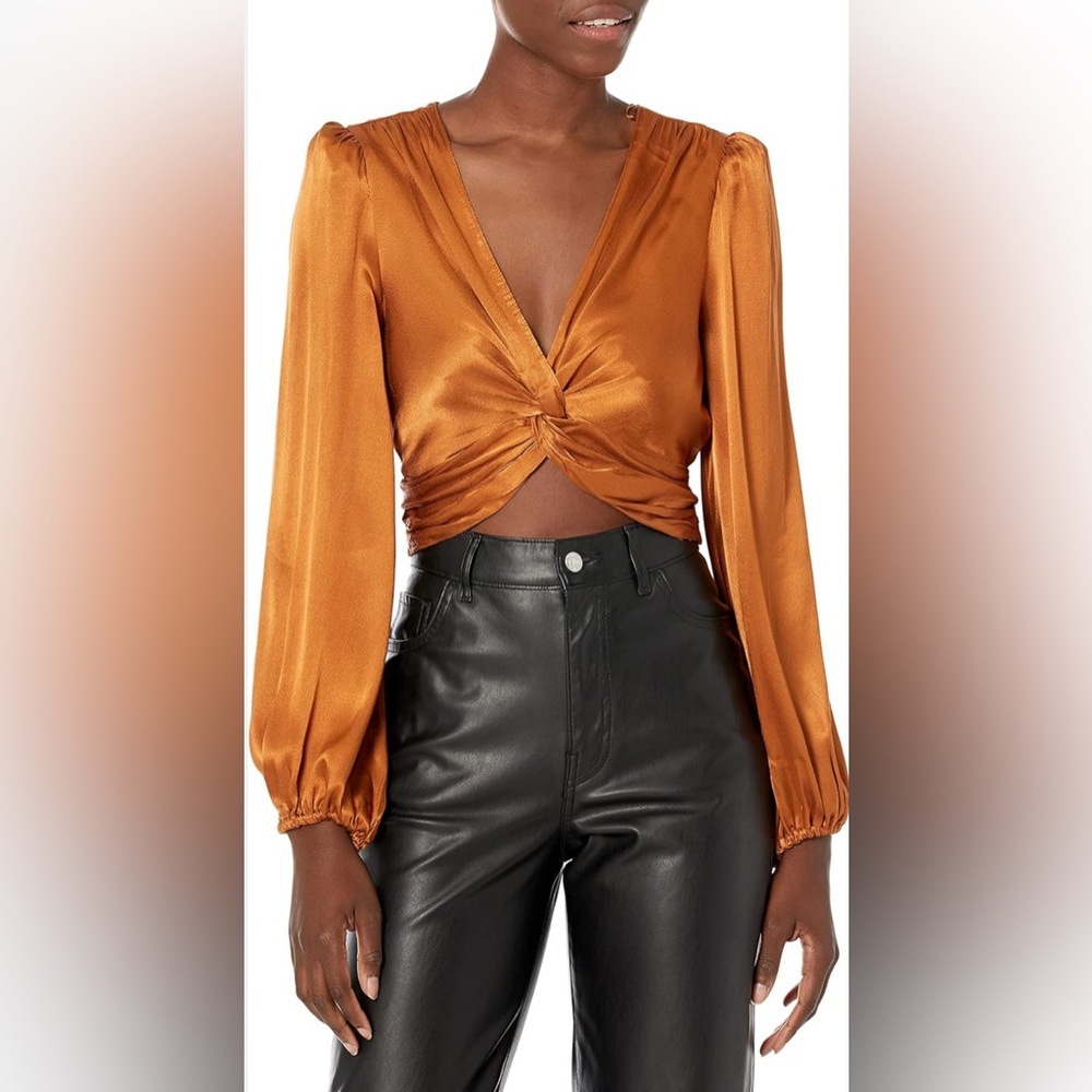 Anthropologie x ASTR the label Womens Nix Top in Copper